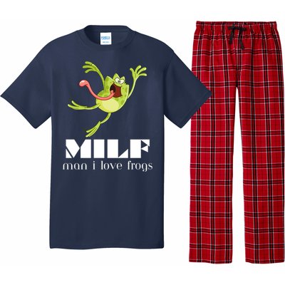 Frog Man I Love Frogs Funny Milf Pajama Set