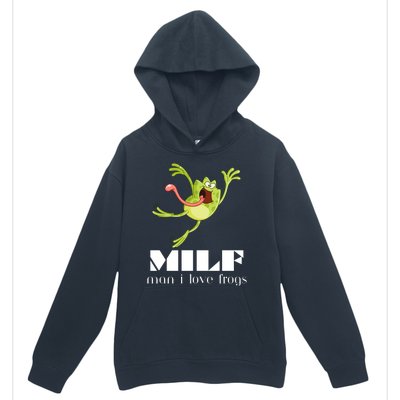 Frog Man I Love Frogs Funny Milf Urban Pullover Hoodie