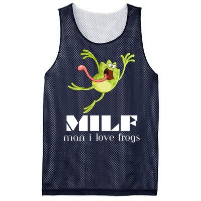 Frog Man I Love Frogs Funny Milf Mesh Reversible Basketball Jersey Tank