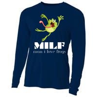 Frog Man I Love Frogs Funny Milf Cooling Performance Long Sleeve Crew