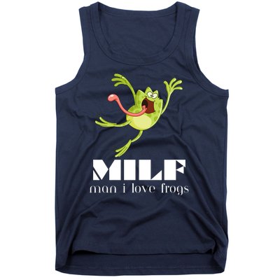 Frog Man I Love Frogs Funny Milf Tank Top