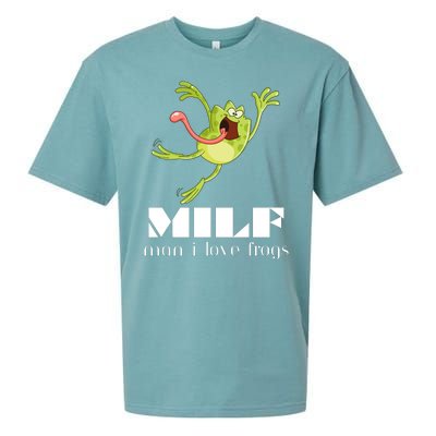 Frog Man I Love Frogs Funny Milf Sueded Cloud Jersey T-Shirt