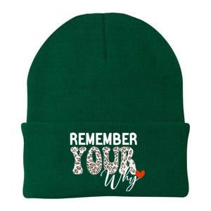 Funny Motivation Inspirational Quote Remember Your Why Cool Knit Cap Winter Beanie