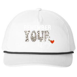 Funny Motivation Inspirational Quote Remember Your Why Cool Snapback Five-Panel Rope Hat