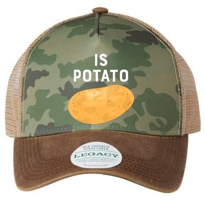 Funny Meme Is Potato Late Night Legacy Tie Dye Trucker Hat