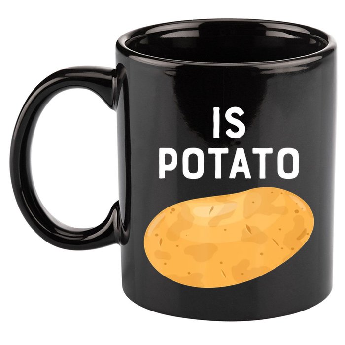 Funny Meme Is Potato Late Night 11oz C Handle Ceramic Mug