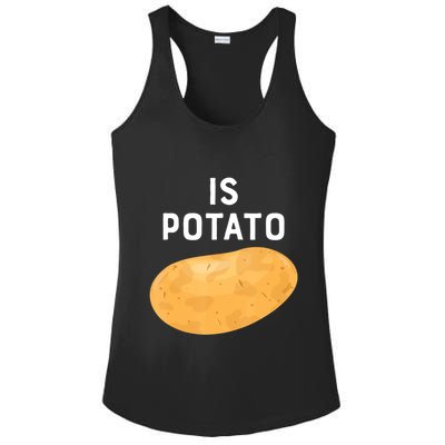 Funny Meme Is Potato Late Night Ladies PosiCharge Competitor Racerback Tank