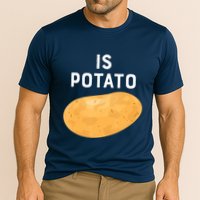 Funny Meme Is Potato Late Night Cooling Performance Crew T-Shirt