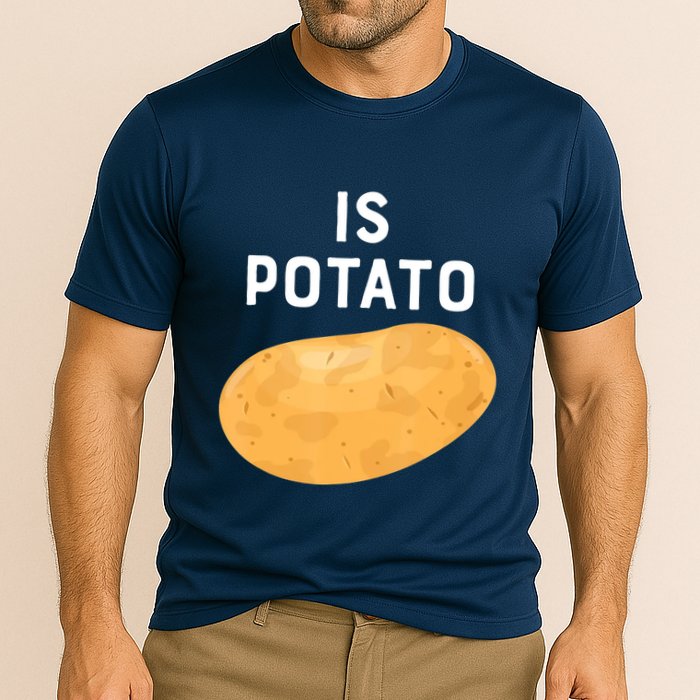 Funny Meme Is Potato Late Night Cooling Performance Crew T-Shirt