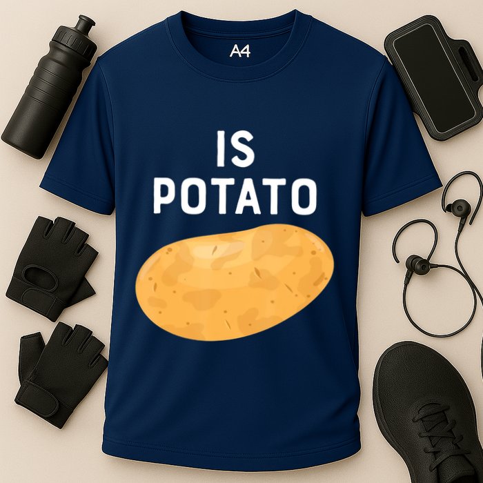 Funny Meme Is Potato Late Night Cooling Performance Crew T-Shirt