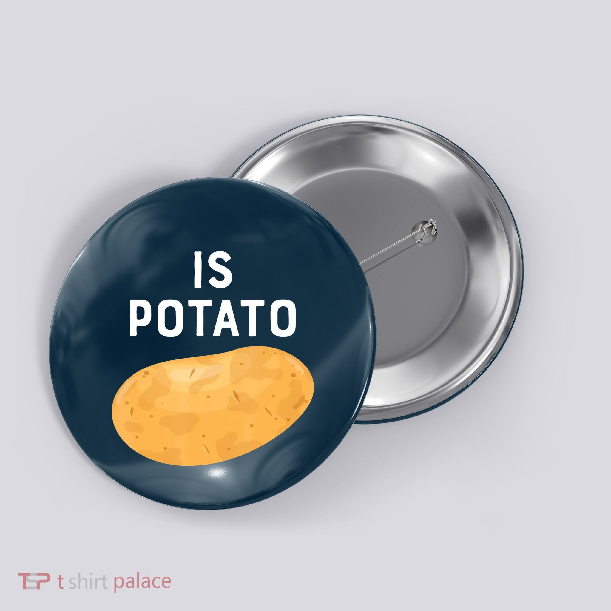 Funny Meme Is Potato Late Night Button