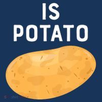 Funny Meme Is Potato Late Night Button
