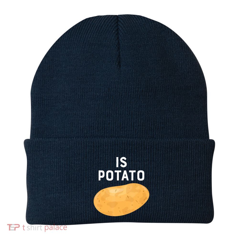 Funny Meme Is Potato Late Night Beanie