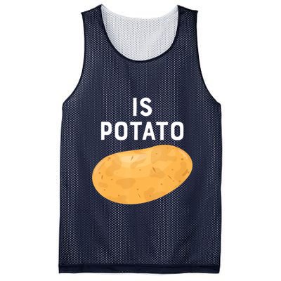 Funny Meme Is Potato Late Night Mesh Reversible Basketball Jersey Tank