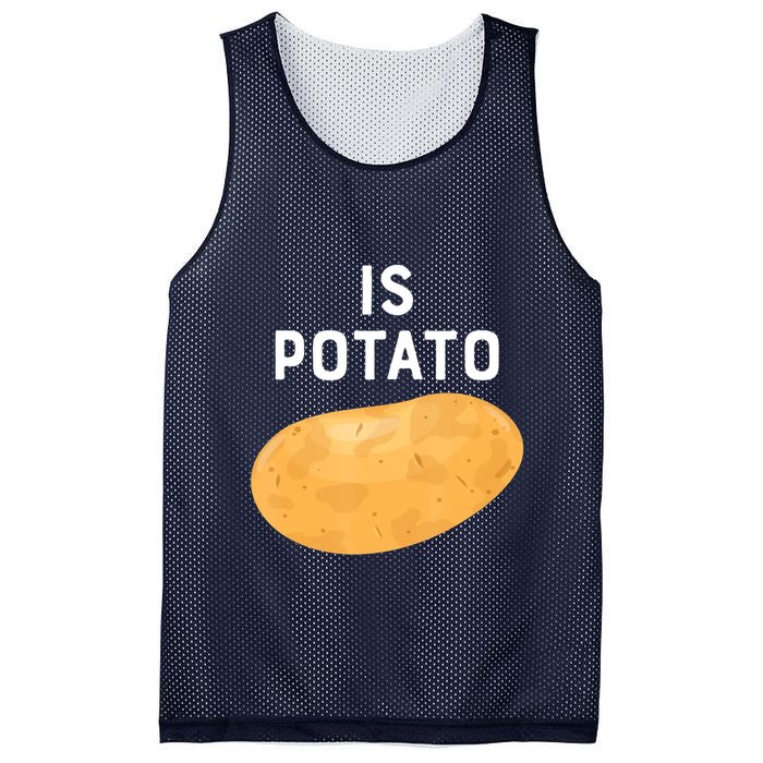 Funny Meme Is Potato Late Night Mesh Reversible Basketball Jersey Tank