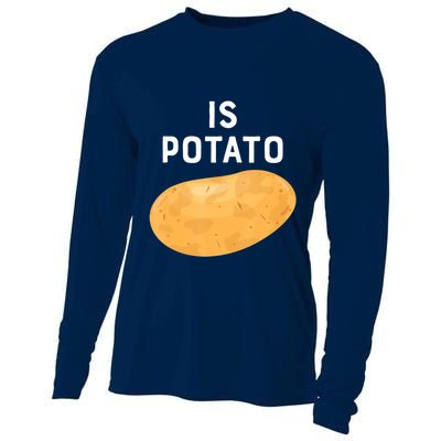 Funny Meme Is Potato Late Night Cooling Performance Long Sleeve Crew