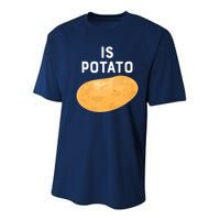 Funny Meme Is Potato Late Night Youth Performance Sprint T-Shirt