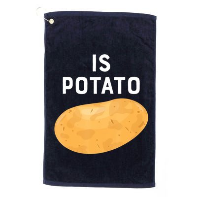 Funny Meme Is Potato Late Night Golf Towel