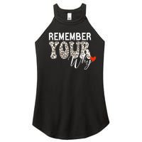 Funny Motivation Inspirational Quote Remember Your Why Cool Women's Perfect Tri Rocker Tank