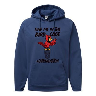 Find Me In The Bird Cage Performance Fleece Hoodie