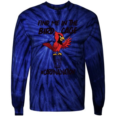 Find Me In The Bird Cage Tie-Dye Long Sleeve Shirt