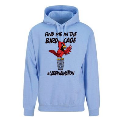 Find Me In The Bird Cage Unisex Surf Hoodie