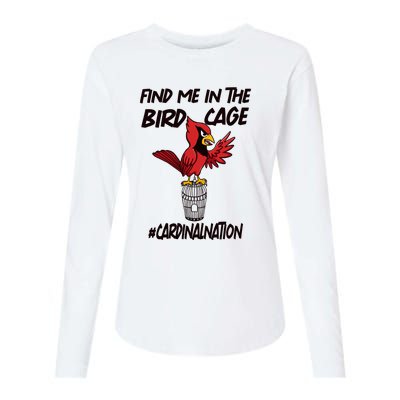 Find Me In The Bird Cage Womens Cotton Relaxed Long Sleeve T-Shirt