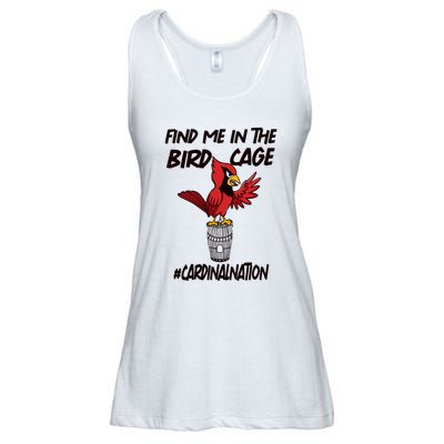 Find Me In The Bird Cage Ladies Essential Flowy Tank