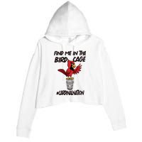 Find Me In The Bird Cage Crop Fleece Hoodie