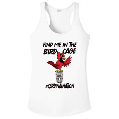 Find Me In The Bird Cage Ladies PosiCharge Competitor Racerback Tank