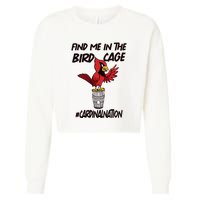 Find Me In The Bird Cage Cropped Pullover Crew