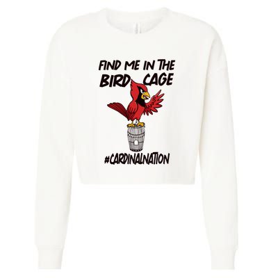 Find Me In The Bird Cage Cropped Pullover Crew