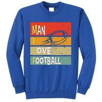 Funny Milf I Love Football Quirky Vintage Sunset Design Funny Gift Sweatshirt