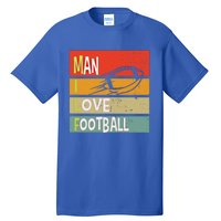 Funny Milf I Love Football Quirky Vintage Sunset Design Funny Gift Tall T-Shirt