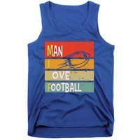 Funny Milf I Love Football Quirky Vintage Sunset Design Funny Gift Tank Top