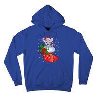 Funny Mouse In Christmas Socks Santa Mouse Xmas Gift Hoodie