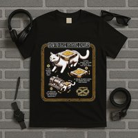 Funny Math Infinite Energy Cat And Mechanical Engineering T-Shirt