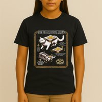Funny Math Infinite Energy Cat And Mechanical Engineering T-Shirt