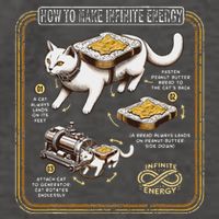 Funny Math Infinite Energy Cat And Mechanical Engineering Vector Backpack