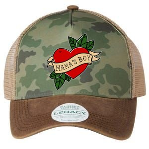 Funny Mama Is My Valentine MamaS Boy Valentines Day Heart Legacy Tie Dye Trucker Hat