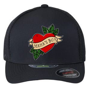 Funny Mama Is My Valentine MamaS Boy Valentines Day Heart Flexfit Unipanel Trucker Cap