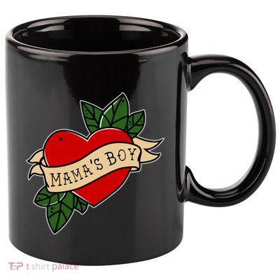 Funny Mama Is My Valentine MamaS Boy Valentines Day Heart 11oz C Handle Ceramic Mug