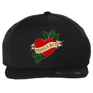 Funny Mama Is My Valentine MamaS Boy Valentines Day Heart Wool Snapback Cap