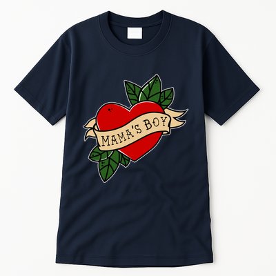Funny Mama Is My Valentine MamaS Boy Valentines Day Heart Tall T-Shirt