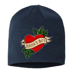 Funny Mama Is My Valentine MamaS Boy Valentines Day Heart Sustainable Beanie