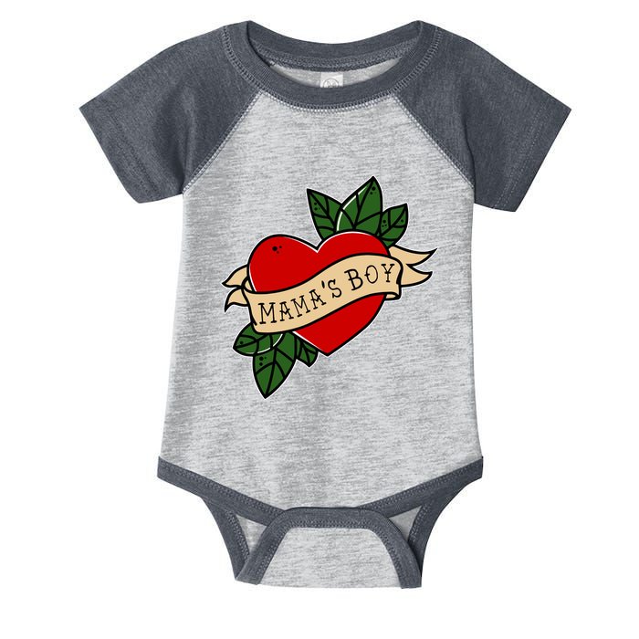 Funny Mama Is My Valentine MamaS Boy Valentines Day Heart Infant Baby Jersey Bodysuit