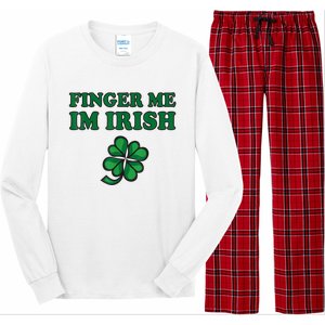 Finger Me I'm Irish Funny Irish St Patrick’s Day Long Sleeve Pajama Set