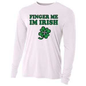 Finger Me I'm Irish Funny Irish St Patrick’s Day Cooling Performance Long Sleeve Crew