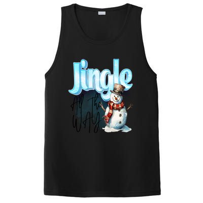 Funny Message Jingle Bells All Way Christmas Song Gift PosiCharge Competitor Tank