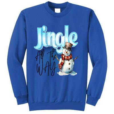 Funny Message Jingle Bells All Way Christmas Song Gift Sweatshirt